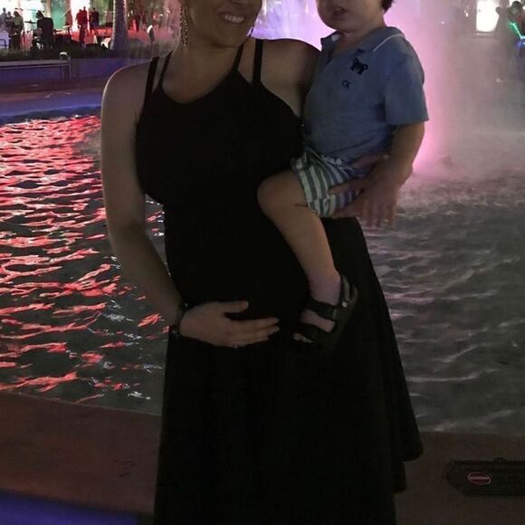 Olivia Rae, Black Textured Fit & Flare Dress Sleeveless Racerback Women’s Medium - Picture 3 of 10